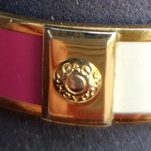 Coach Striped Enamel Bangle - Picture 3 of 7